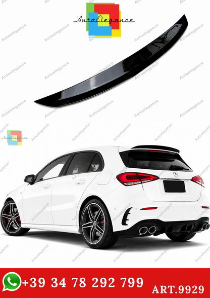 🔥ART.9929 SPOILER POSTERIORE STILE AMG MERCEDES A A35 A45 W177 NERO LUCIDO🔥