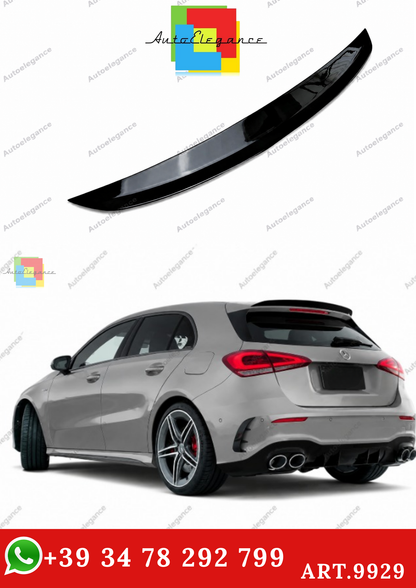 🔥ART.9929 SPOILER POSTERIORE STILE AMG MERCEDES A A35 A45 W177 NERO LUCIDO🔥