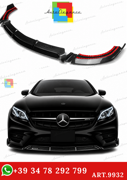 🔥ART.9932 SPLITTER PER MERCEDES E E43 E53 AMG LINE IN FIBRA DI CARBONIO W213🔥