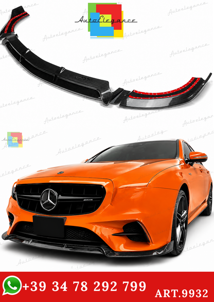 🔥ART.9932 SPLITTER PER MERCEDES E E43 E53 AMG LINE IN FIBRA DI CARBONIO W213🔥