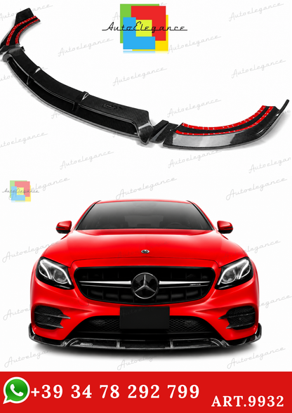 🔥ART.9932 SPLITTER PER MERCEDES E E43 E53 AMG LINE IN FIBRA DI CARBONIO W213🔥
