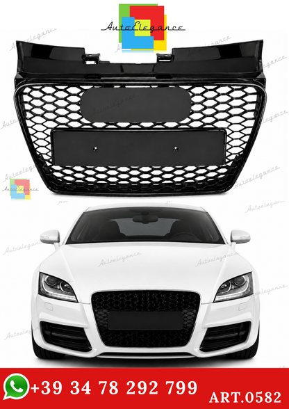 🔥ART.0582 GRIGLIA ADATTO PER AUDI  TT 8J 2006-2014 LOOK RSTT NERO LUCIDO🔥