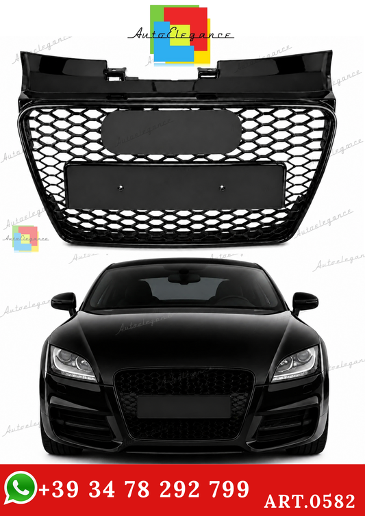 🔥ART.0582 GRIGLIA ADATTO PER AUDI  TT 8J 2006-2014 LOOK RSTT NERO LUCIDO🔥