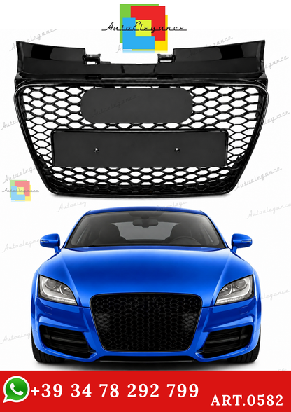 🔥ART.0582 GRIGLIA ADATTO PER AUDI  TT 8J 2006-2014 LOOK RSTT NERO LUCIDO🔥