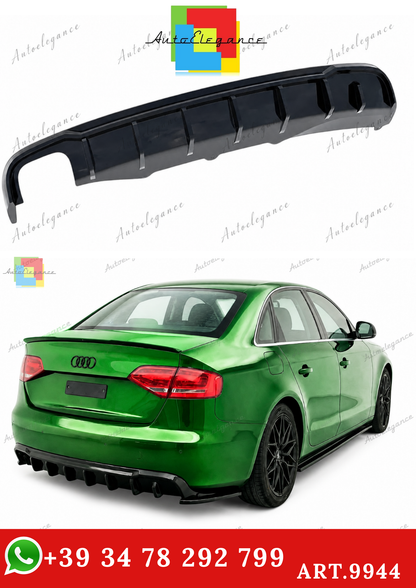 🔥ART.9944 DIFFUSORE PER AUDI A4 B8 FL 07-14 STANDARD NERO LUCIDO🔥