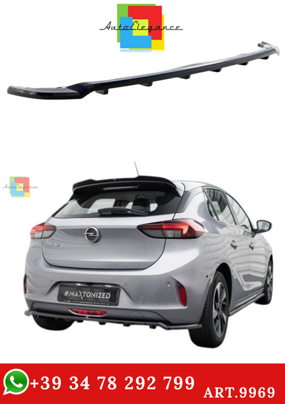 🔥ART.9969 SPLITTER POSTERIORE (CON BARRE VERTICALI) OPEL CORSA - E F ( Mk6)🔥