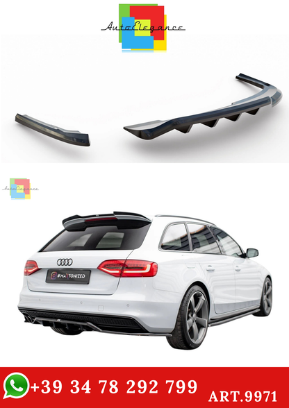 🔥ART.9971 SPLITTER POSTERIORE AUDI A4 COMPETITION B8 FACELIFT🔥