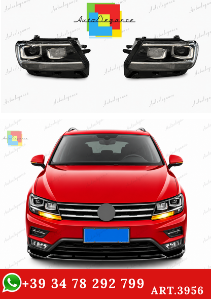 🔥ART.3956 FARI ANTERIORI PER VW TIGUAN 2016-2019 d5s XENON🔥
