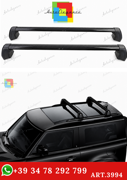 🔥ART.3994 BARRE PORTATUTTO IN ALLUMINIO LAND ROVER DEFENDER 90 L663 DA 19 🔥