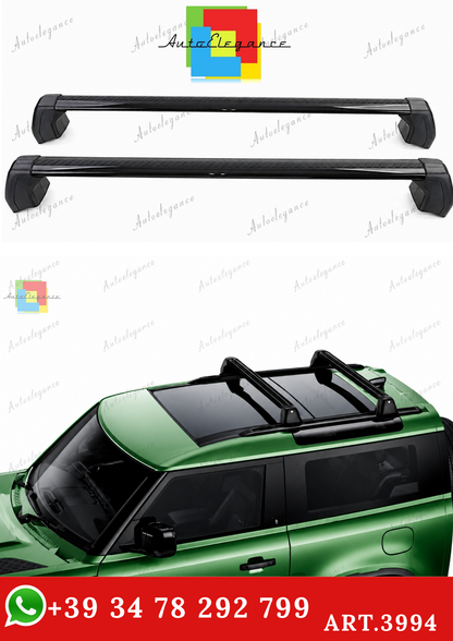 🔥ART.3994 BARRE PORTATUTTO IN ALLUMINIO LAND ROVER DEFENDER 90 L663 DA 19 🔥