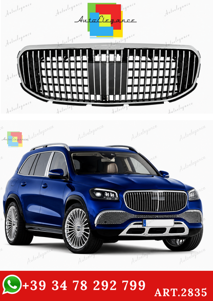 🔥ART.2835 GRIGLIA ANTERIORE ADATTO PER MERCEDES GLS SUV X167 (2019-2023)🔥