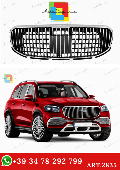 🔥ART.2835 GRIGLIA ANTERIORE ADATTO PER MERCEDES GLS SUV X167 (2019-2023)🔥