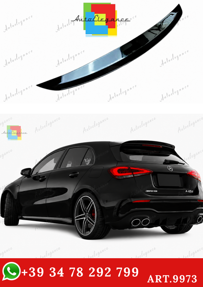 🔥ART.9973 SPOILER IN STILE AMG PER MERCEDES A A35 A45 W177 NERO LUCIDO 2018+🔥