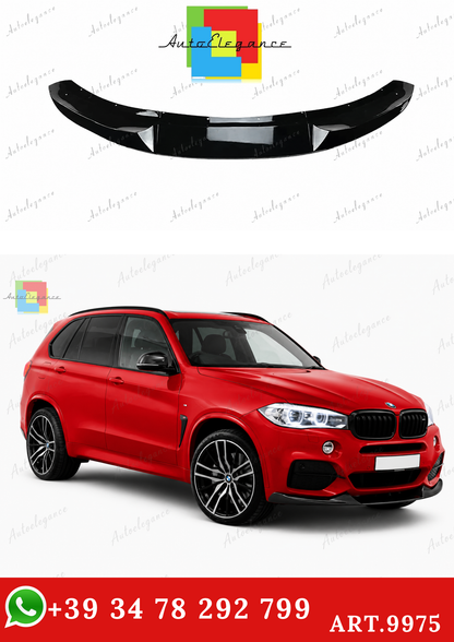 🔥ART.9975 SPLITTER ANTERIORE PER BMW X5 F15 NERO LUCIDO M SPORT 13-18🔥