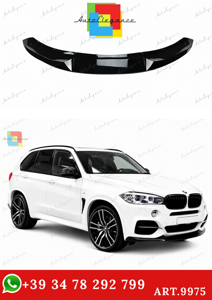 🔥ART.9975 SPLITTER ANTERIORE PER BMW X5 F15 NERO LUCIDO M SPORT 13-18🔥