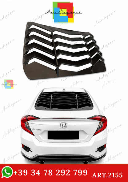 🔥ART.2155 GRIGLIA PER LUNOTTO POSTERIORE HONDA CIVIC FC5 NERO OPACO IN ABS🔥