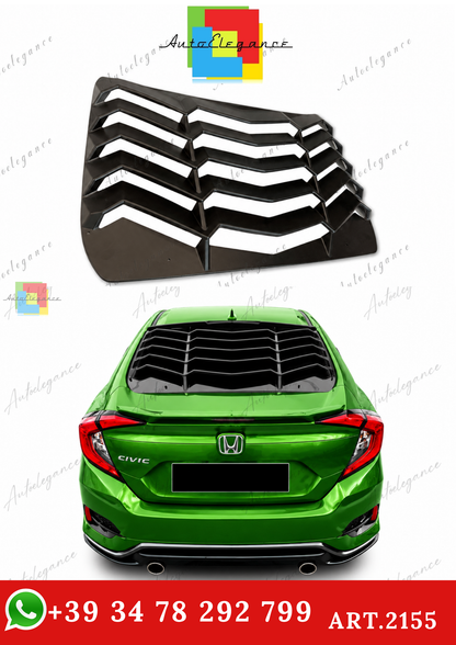 🔥ART.2155 GRIGLIA PER LUNOTTO POSTERIORE HONDA CIVIC FC5 NERO OPACO IN ABS🔥