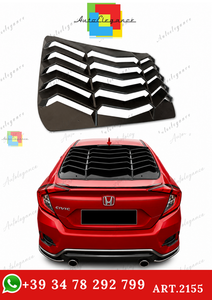 🔥ART.2155 GRIGLIA PER LUNOTTO POSTERIORE HONDA CIVIC FC5 NERO OPACO IN ABS🔥