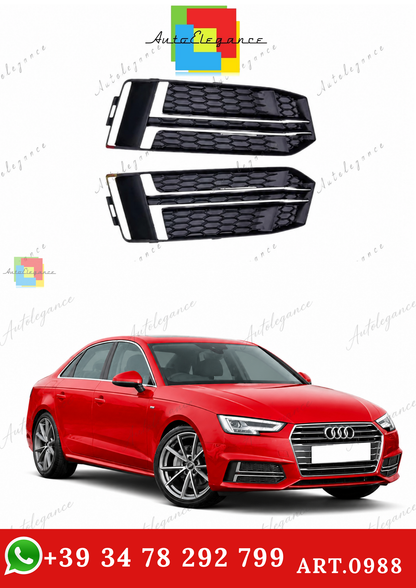 🔥ART.0988 GRIGLIE FENDINEBBIA PER AUDI A4 B9 15-19 SLINE S4 LOOK SPORT RS4🔥