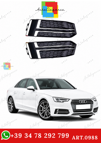 🔥ART.0988 GRIGLIE FENDINEBBIA PER AUDI A4 B9 15-19 SLINE S4 LOOK SPORT RS4🔥