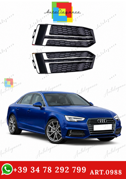 🔥ART.0988 GRIGLIE FENDINEBBIA PER AUDI A4 B9 15-19 SLINE S4 LOOK SPORT RS4🔥