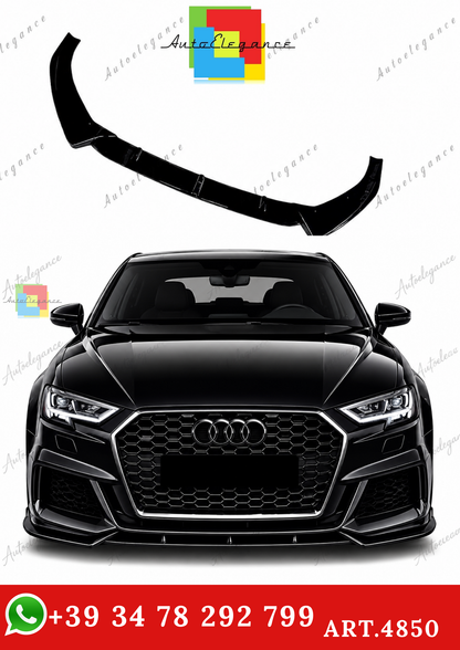 🔥ART.4850 SPLITTER ADATTO PER AUDI S3 A3 8V FL S-LINE 2017-2020🔥