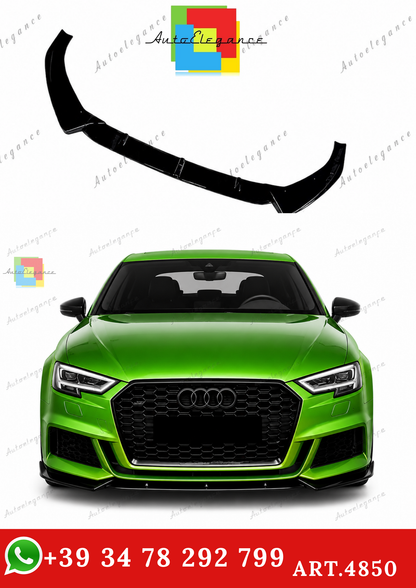 🔥ART.4850 SPLITTER ADATTO PER AUDI S3 A3 8V FL S-LINE 2017-2020🔥