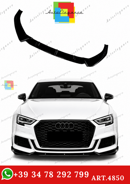 🔥ART.4850 SPLITTER ADATTO PER AUDI S3 A3 8V FL S-LINE 2017-2020🔥
