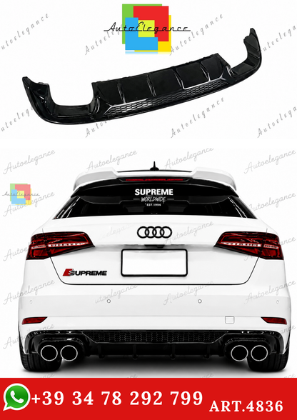 🔥ART.4836 DIFFUSORI ADATTO PER AUDI A3 SPORTBACK 2016-2020 🔥