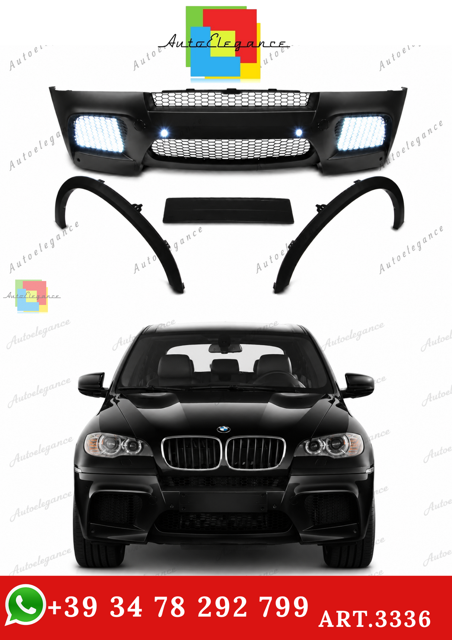 ART.3336 BODYKIT ADATTO PER BMW X5 E70 04.10-13 LCI