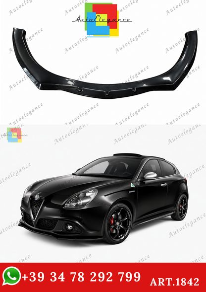 🔥ART.1842 SPLITTER ADATTO PER ALFA ROMEO GIULIETTA 2010-2020 NERO LUCIDO🔥