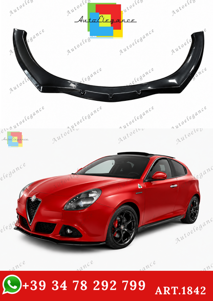 🔥ART.1842 SPLITTER ADATTO PER ALFA ROMEO GIULIETTA 2010-2020 NERO LUCIDO🔥