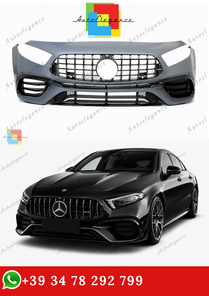 🔥PARAURTI ANTERIORE A45 AMG LOOK 1:1 ADATTO PER MERCEDES CLASSE A W177🔥