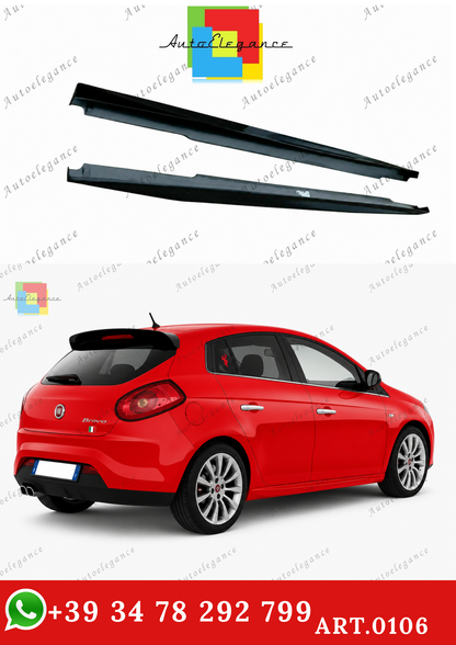 🔥ART.0106 COPPIA MINIGONNE LATERALI FIAT BRAVO II SOTTOPORTA SPORTIVI ABS🔥