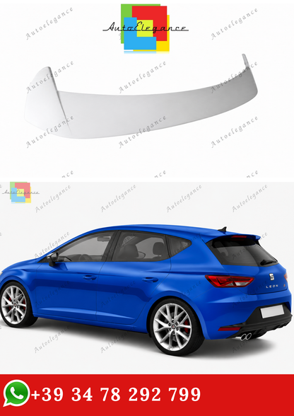 🔥SPOILER TETTO PER SEAT LEON 5F 5 PORTE POSTERIORE IN ABS -🔥
