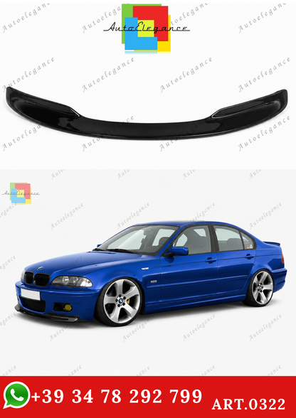 🔥ART.0322 SPLITTER ANTERIORE NERO PER PARAURTI BMW SERIE 3 E46 M3🔥