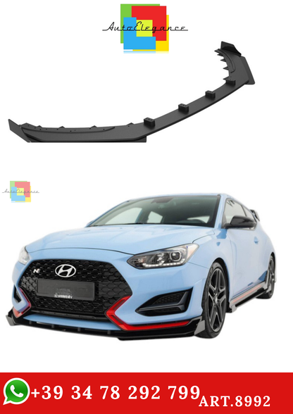 🔥ART.8992 SPLITTER ANTERIORE STREET PRO + ALETTE PER HYUNDAI VELOSTER N Mk2🔥