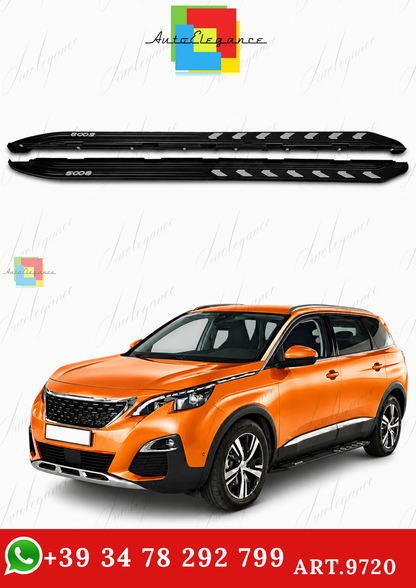 🔥ART.9720 PEDANE LATERALI STILE OE NERO ADATTO PER PEUGEOT 5008 2017-2024🔥