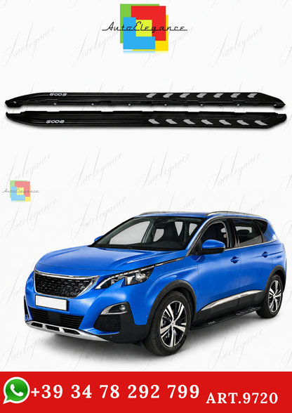 🔥ART.9720 PEDANE LATERALI STILE OE NERO ADATTO PER PEUGEOT 5008 2017-2024🔥