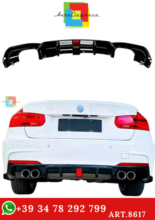 🔥ART.8617 DIFFUSORE POSTERIRE FIBRA DI CARBONIO  BMW 3 F30 F31 QUAD CON LED🔥