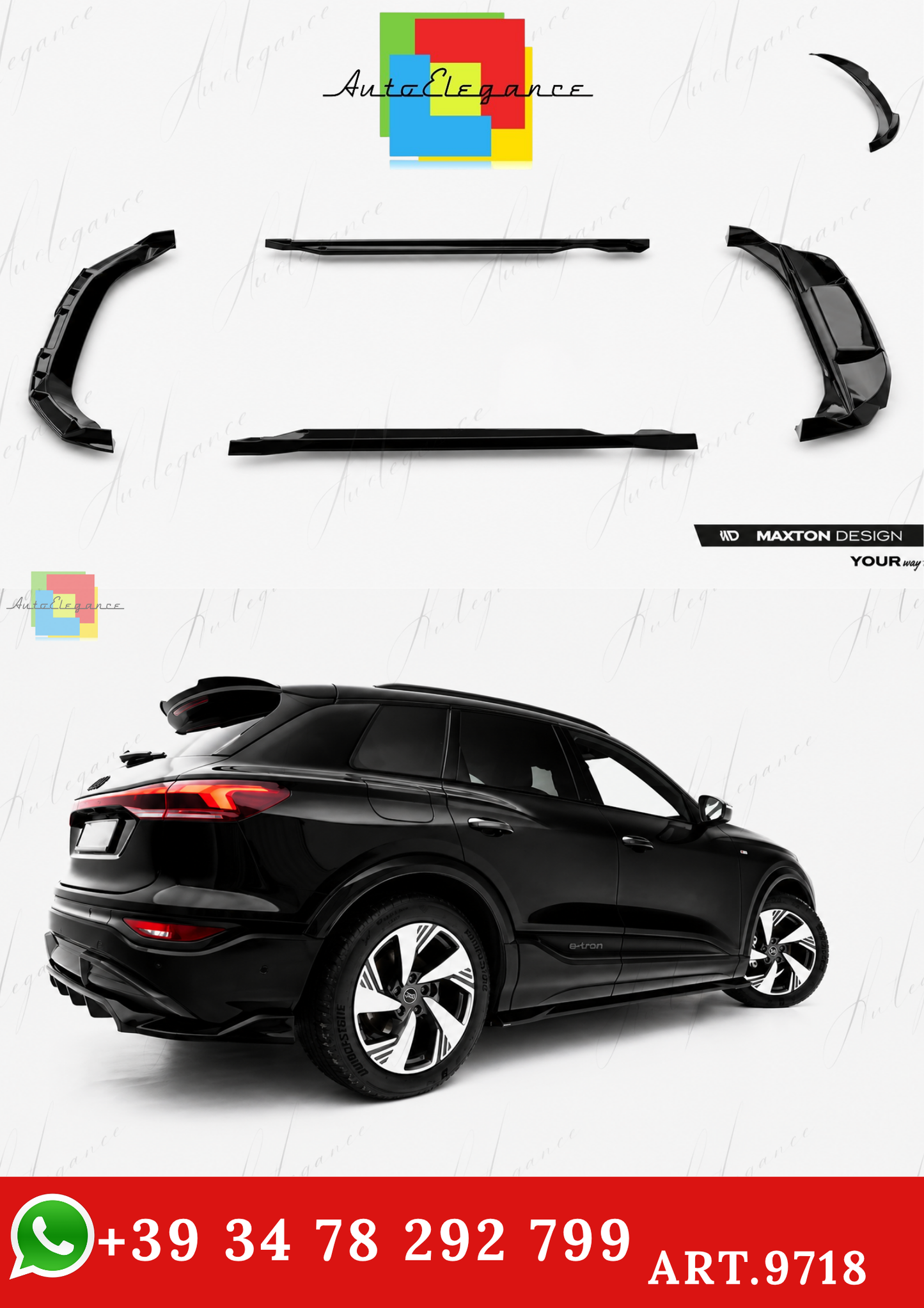 🔥ART.9718 BODYKIT ADATTO PER AUDI Q6 E-TRON S-LINE / SQ6 E-TRON SUV Mk1🔥