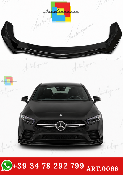 🔥ART.0066 SPLITTER ADATTO PER MERCEDES CLASSE A W177 AMG NERO LUCIDO🔥