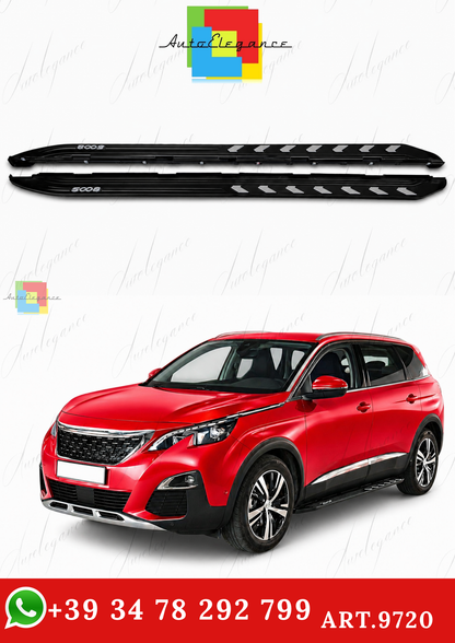🔥ART.9720 PEDANE LATERALI STILE OE NERO ADATTO PER PEUGEOT 5008 2017-2024🔥