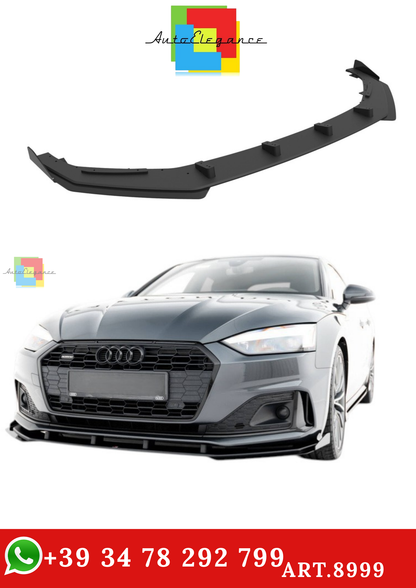 🔥ART.8999 SPLITTER ANTERIORE STREET PRO + ALETTE PER AUDI A5 F5 FACELIFT🔥