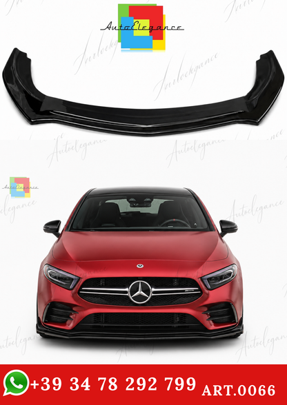 🔥ART.0066 SPLITTER ADATTO PER MERCEDES CLASSE A W177 AMG NERO LUCIDO🔥
