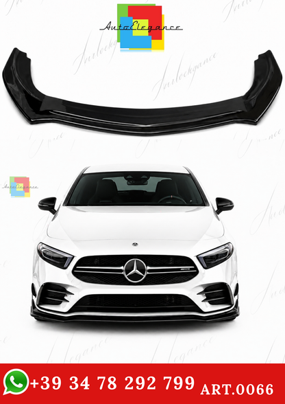 🔥ART.0066 SPLITTER ADATTO PER MERCEDES CLASSE A W177 AMG NERO LUCIDO🔥