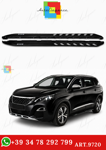 🔥ART.9720 PEDANE LATERALI STILE OE NERO ADATTO PER PEUGEOT 5008 2017-2024🔥