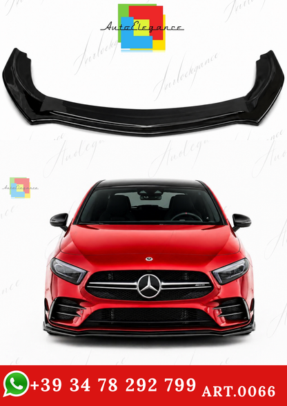 🔥ART.0066 SPLITTER ADATTO PER MERCEDES CLASSE A W177 AMG NERO LUCIDO🔥