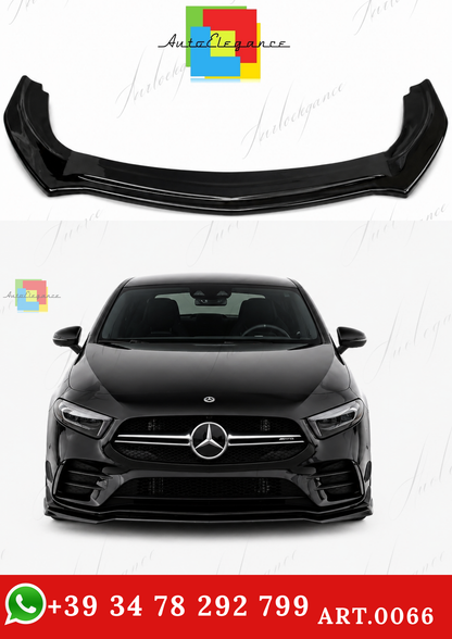 🔥ART.0066 SPLITTER ADATTO PER MERCEDES CLASSE A W177 AMG NERO LUCIDO🔥