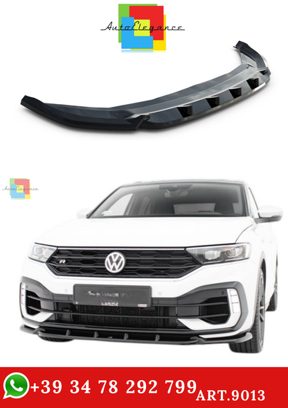 🔥ART.9013 SPLITTER ANTERIORE ADATTO PER VW T-ROC R Mk1🔥